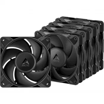 ARCTIC P12 PRO PST LN Ventola per case 120 mm, confezione da 5, nero