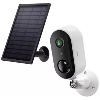 Arenti GO1+SP1 telecamera Wi-Fi a batteria ricaricabile con pannello solare, 2K QHD, IP65, rilevamento del movimento PIR