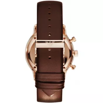 ARMANI AR0387 Orologio cronografo al quarzo uomo 42mm quadrante nero cinturino in pelle