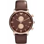 ARMANI AR0387 cronografo da uomo al quarzo 42mm quadrante nero cinturino in pelle