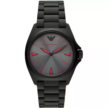 ARMANI AR11393 Orologio uomo al quarzo analogico 40mm cassa in acciaio inox cinturino in pelle nera