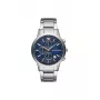 Armani AR11458 Orologio da polso al quarzo uomo con quadrante blu e bracciale in acciaio inox, 43 mm
