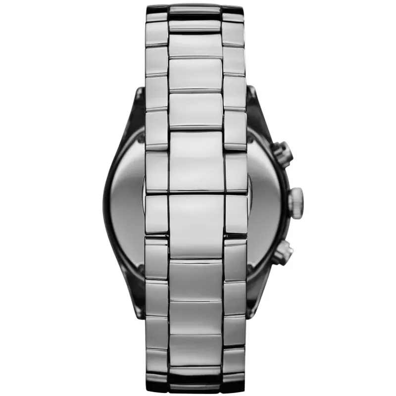 ARMANI AR1462 Orologio in ceramica uomo 43mm quadrante nero cronografo