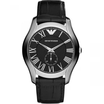 ARMANI AR1703 Orologio cronografo al quarzo uomo 43mm quadrante nero cinturino in pelle