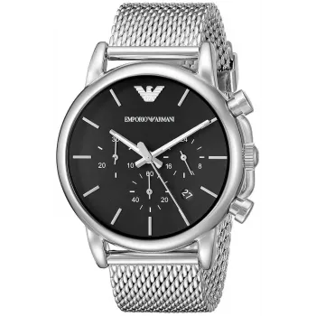 ARMANI AR1811 Orologio uomo analogico al quarzo 41mm acciaio inox quadrante nero