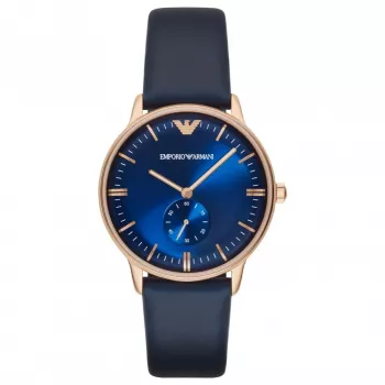 ARMANI AR2071 orologio uomo 40 mm acciaio inox quadrante nero cinturino milanese