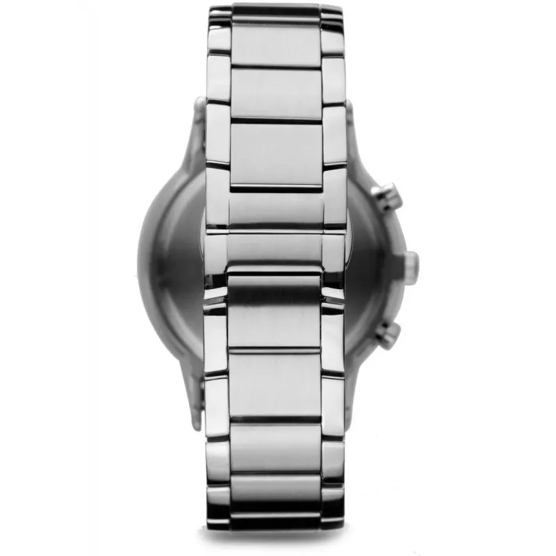 ARMANI AR2434 orologio cronografo uomo con quadrante blu e bracciale in acciaio inox 43mm