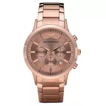Armani AR2452 Orologio cronografo uomo 43mm Acciaio inox Quadrante blu
