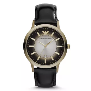 Armani AR2468 Cronografo uomo con quadrante blu e cassa in acciaio inox, 40 mm