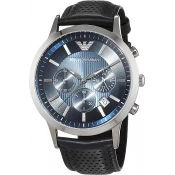 Armani AR2473 Orologio cronografo uomo 43mm acciaio inox quadrante blu