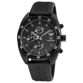 ARMANI AR5928 orologio cronografo al quarzo uomo 43 mm nero acciaio inox