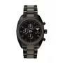 ARMANI AR5953 cronografo da uomo al quarzo 43mm quadrante nero acciaio inossidabile con cinturino avvolgente in silicone