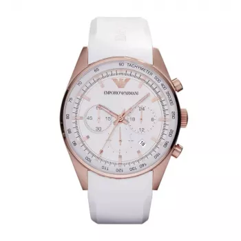 ARMANI AR5979 Orologio cronografo al quarzo unisex 43mm acciaio inox quadrante nero