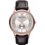 Armani AR9101L orologio da uomo analogico al quarzo 33mm quadrante nero cinturino in pelle