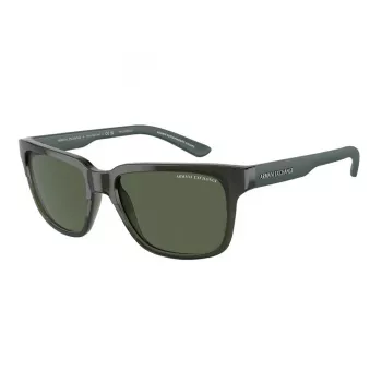 ARMANI EXCHANGE AX4026S83419A Occhiali da sole unisex rettangolari nero opaco 56/17/140 mm