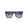 Armani Exchange Occhiali da sole uomo rettangolari AX4113S81814L nero opaco grigio scuro 55/18/145 mm