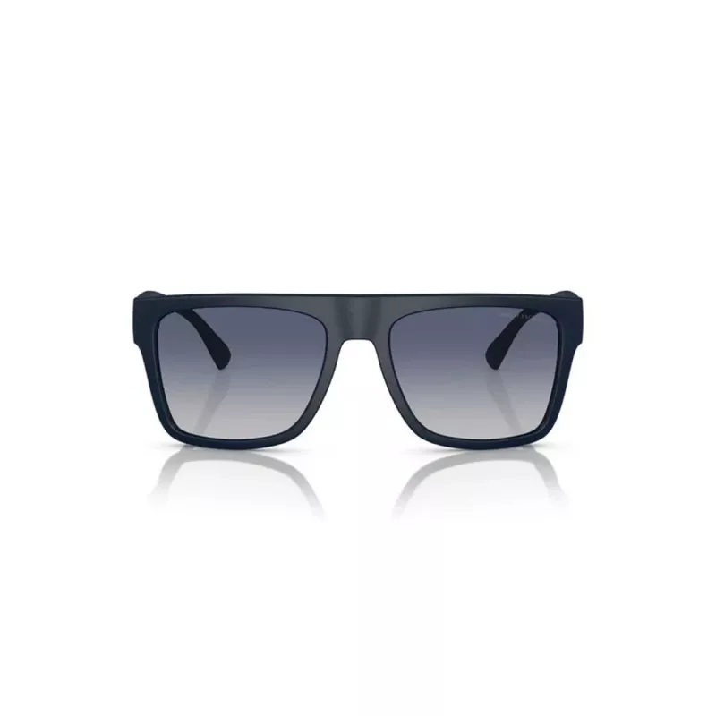 Armani Exchange Occhiali da sole uomo rettangolari AX4113S81814L nero opaco grigio scuro 55/18/145 mm