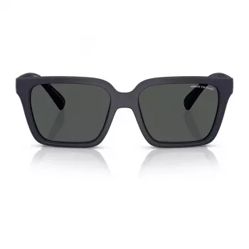 Occhiali da sole da uomo Armani Exchange AX4147S 610587 - montatura nero opaco, lenti grigio scuro, 56 mm
