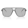 Armani Exchange AX4150SU83638 Occhiali da sole uomo quadrati nero opaco grigio 59mm