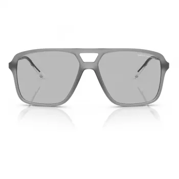 Armani Exchange AX4150SU83638 Occhiali da sole uomo quadrati nero opaco grigio 59mm