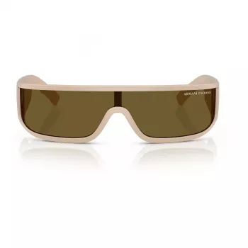 Armani Exchange AX4153SU83617 Occhiali da sole unisex - montatura nera, lenti grigie, shield/mask, larghezza lente 140 mm