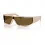 Armani Exchange AX4153SU83617 Occhiali da sole unisex - montatura nera, lenti grigie, shield/mask, larghezza lente 140 mm