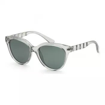 ARMANI EXCHANGE Occhiali da Sole Donna AX4148SU83607 Montatura Quadrata Trasparente Grigio Lenti Grigie 56 mm