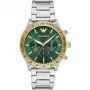 Armani Man AR11454 orologio cronografo al quarzo uomo 43mm quadrante nero cinturino in pelle