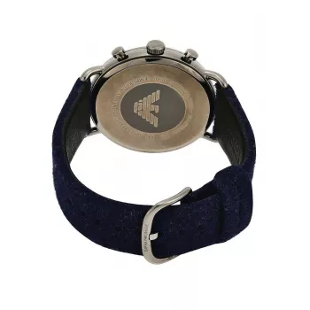 ARMANI Orologio uomo AR11144 cronografo acciaio inox 43mm quadrante blu