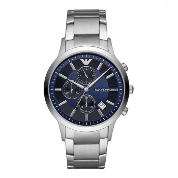 Armani Cronografo uomo AR11164, 43 mm, acciaio inox, quadrante nero