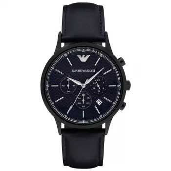ARMANI orologio cronografo uomo AR2481 43 mm acciaio inox quadrante blu