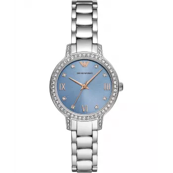 ARMANI orologio donna AR11585 acciaio inox al quarzo 32mm quadrante argentato