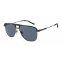 Occhiali da sole uomo rettangolari ARNETTE AN3082-733-55 nero opaco grigio 57mm