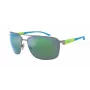 ARNETTE AN3089-745-8N Occhiali da sole uomo rettangolari nero opaco grigio scuro 65mm