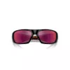 Occhiali da sole rettangolari polarizzati uomo Arnette AN4182-29166Q nero opaco grigio scuro specchio argento