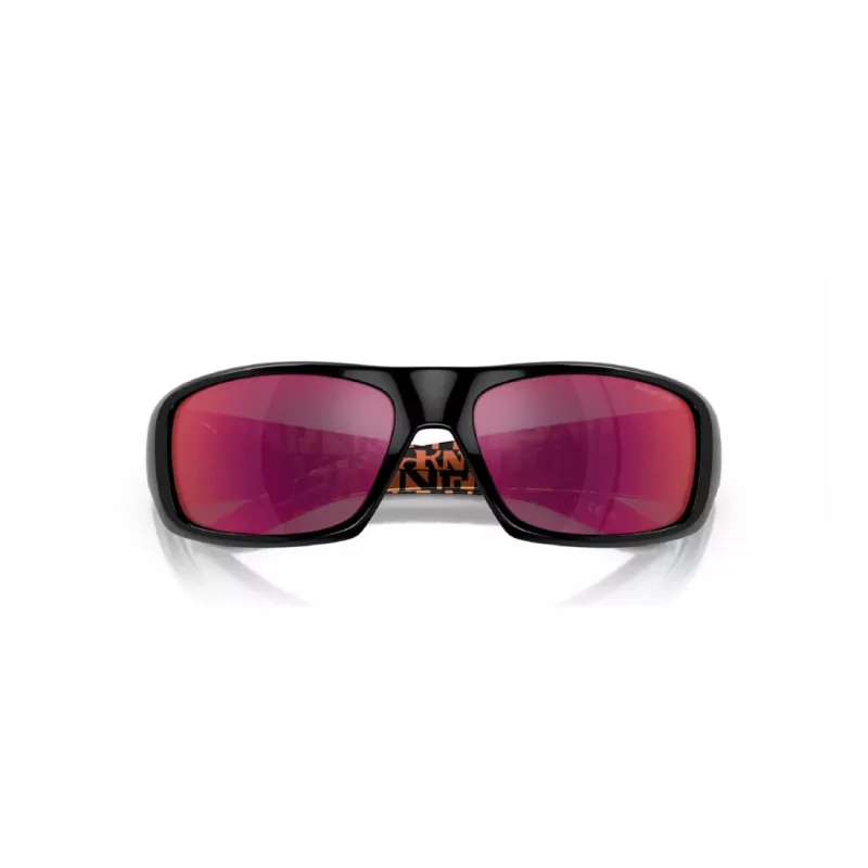 Occhiali da sole rettangolari polarizzati uomo Arnette AN4182-29166Q nero opaco grigio scuro specchio argento