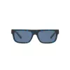 Occhiali da sole uomo ARNETTE AN4278-120280, montatura nero opaco, lenti grigie, 55 mm