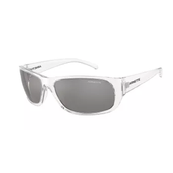 Occhiali da sole ARNETTE AN4290-27556G uomo, montatura nero opaco, lenti grigio specchiato, 63 mm