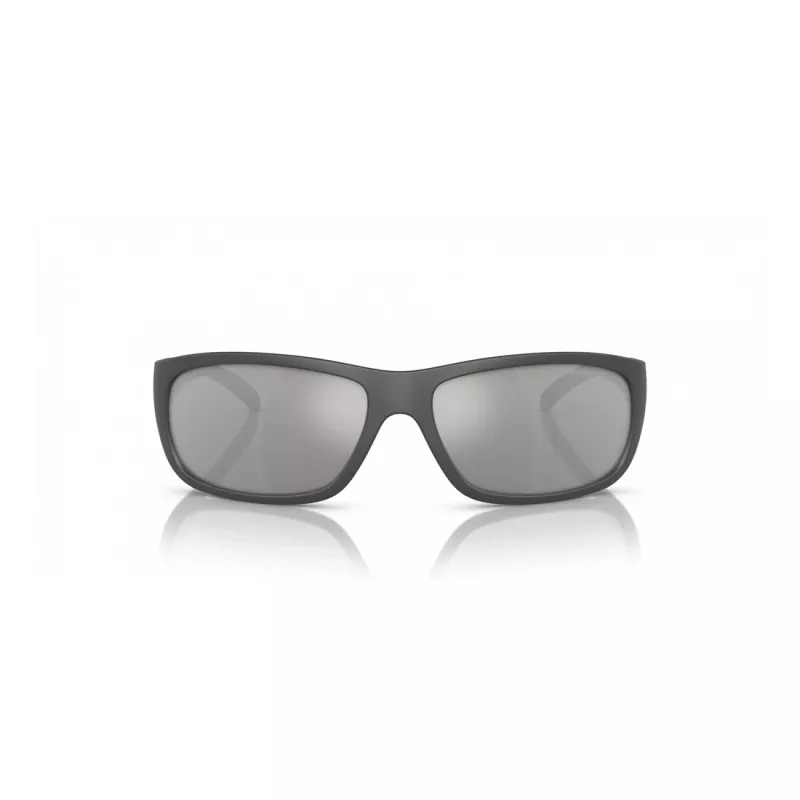 ARNETTE AN4290-28706G Occhiali da sole da uomo rettangolari Nero opaco Grigio