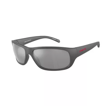 ARNETTE AN4290-28706G Occhiali da sole da uomo rettangolari Nero opaco Grigio