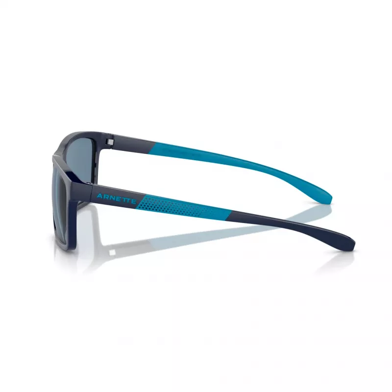 ARNETTE AN4328U27622V Occhiali da sole uomo nero opaco grigio scuro argento specchiato 58mm