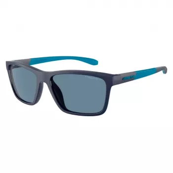 ARNETTE AN4328U27622V Occhiali da sole uomo nero opaco grigio scuro argento specchiato 58mm