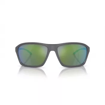 ARNETTE AN4329-28538N Occhiali da sole unisex, rettangolari, montatura nero opaco, lenti grigio scuro, 63/17/130 mm