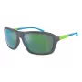 ARNETTE AN4329-28538N Occhiali da sole unisex, rettangolari, montatura nero opaco, lenti grigio scuro, 63/17/130 mm