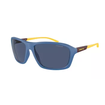 ARNETTE AN4329-290280 occhiali da sole rettangolari polarizzati uomo nero opaco/grigio 63 mm