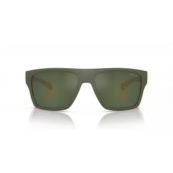ARNETTE AN4330-28546R uomo occhiali da sole polarizzati, nero opaco, lenti grigie, 63 mm