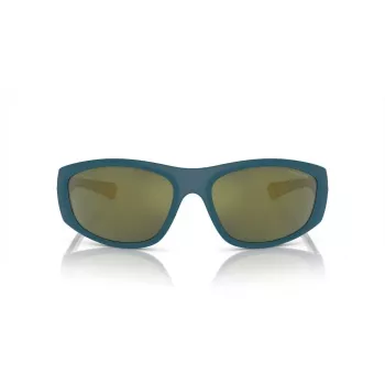 ARNETTE AN4331-29266R Occhiali da sole rettangolari da uomo - Montatura nero opaco, lenti grigio scuro a specchio rosse
