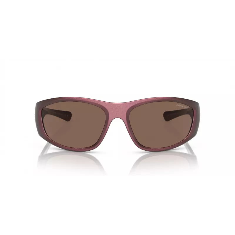 ARNETTE AN4331-292773 occhiali da sole uomo rettangolari nero opaco grigio scuro 64mm