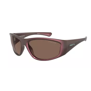 ARNETTE AN4331-292773 occhiali da sole uomo rettangolari nero opaco grigio scuro 64mm