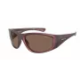 ARNETTE AN4331-292773 occhiali da sole uomo rettangolari nero opaco grigio scuro 64mm